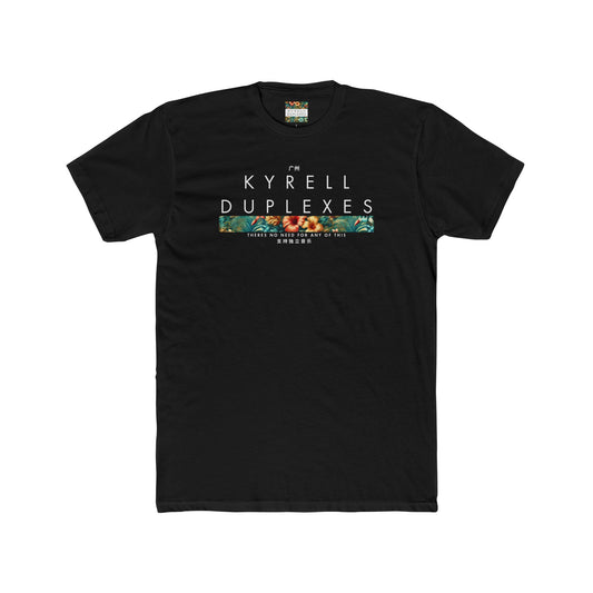 Kyrell Duplexes Floral Vibes Unisex Cotton Crew Tee, Dark, Casual T-Shirt, Graphic Tee, Band Tee, Streetwear, Punk Rock